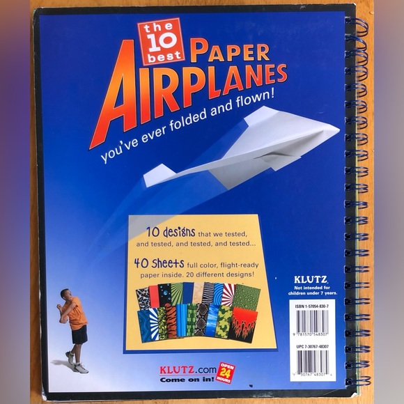 The Klutz Book of Paper Airplanes / How Do Airplanes Fly? - Picture 8 of 16